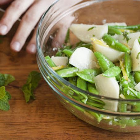 Snap Peas, Turnips, Mint & Preserved Lemon