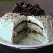 Creme de Menthe Layer Cake