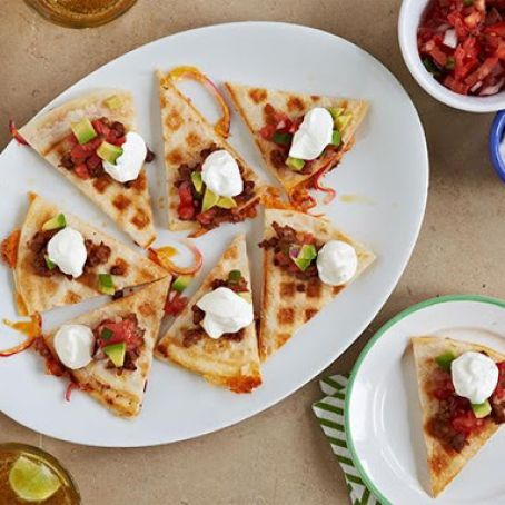 Waffled Chorizo-Cheese Quesadilla