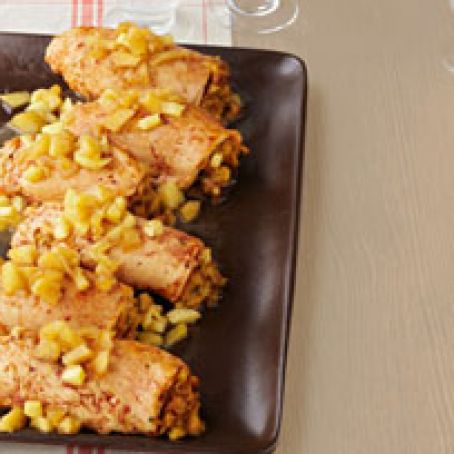 Cider-Glazed Stuffed Chicken