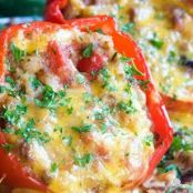 Mexican Stuffed Red Peppers