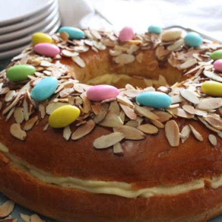Rosca de Pascua: Argentinian Easter Cake with Jordan Almonds