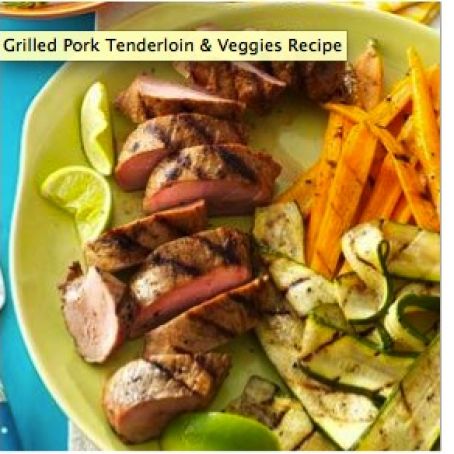 Grilled Pork Tenderloin & Veggies Recipe