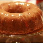 Apple Spice Cake with Caramel Sauce