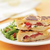 Classic Italian Panini with Prosciutto and Fresh Mozzarella