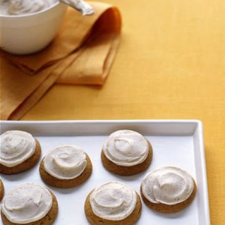 Pumpkin Cookies with Brown Butter Frosting