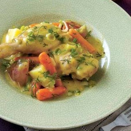 Chicken & Vegetables with Creamy Mustard-Herb Sauce