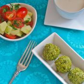 Baked Green Falafel with Tahini