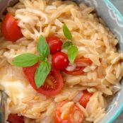 Tomato, Mozzarella & Basil Orzo