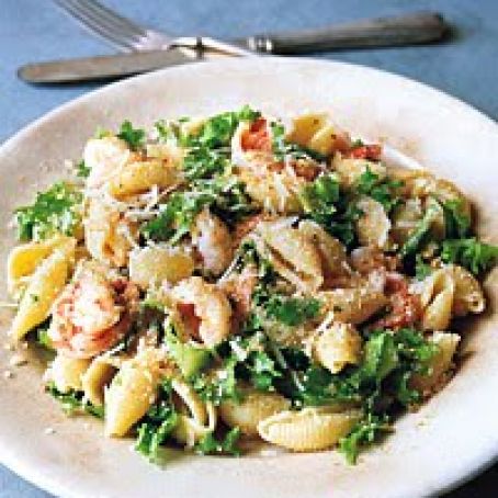 Pasta with Shrimp and Garlic Breadcrumbs