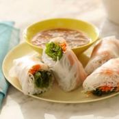 Soft Asian Summer Rolls with Sweet and Savory Dipping Sauce