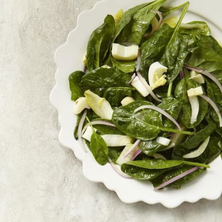 Endive & Spinach Salad with Hearts of Palm