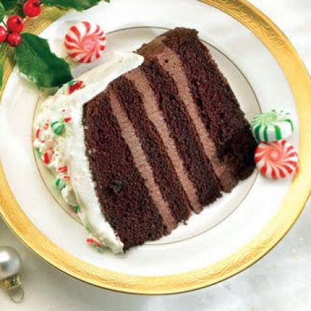 Chocolate Mint Candy Cake