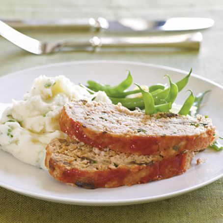 Spicy Turkey Meat Loaf with Ketchup Topping
