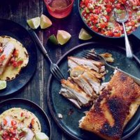 Crispy Pork Belly Tacos with Pico de Gallo