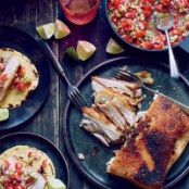 Crispy Pork Belly Tacos with Pico de Gallo