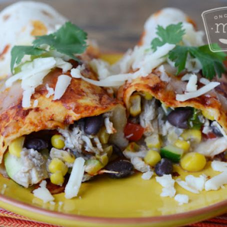 Summer Veggie Enchiladas
