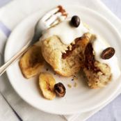 Mocha-Filled Banana Cakes