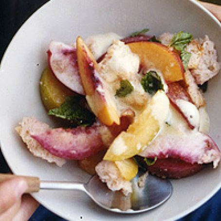 Stone-Fruit Panzanella with Zabaglione