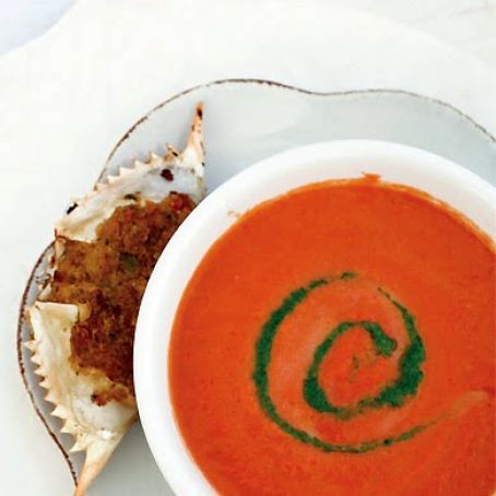 Farmstand Tomato Soup w/ Arugula 