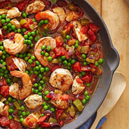 Spanish Rice with Chicken and Shrimp