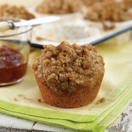 Peanut Butter and Banana Streusel Muffins