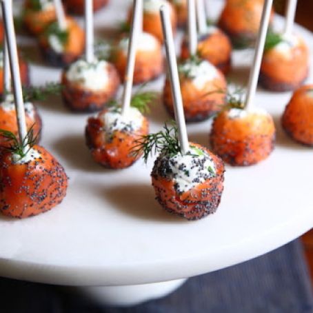 Lox Lollipop Bites
