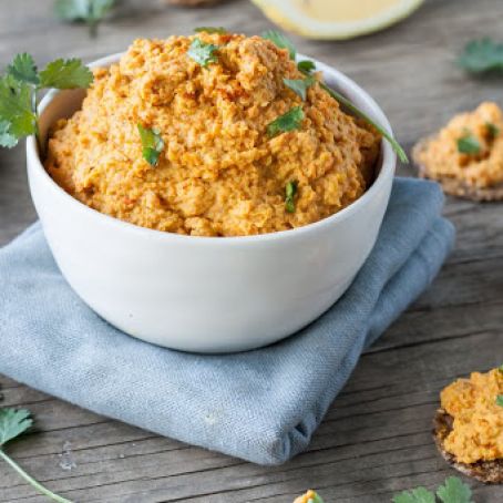 Moroccan Spiced Carrot Hummus