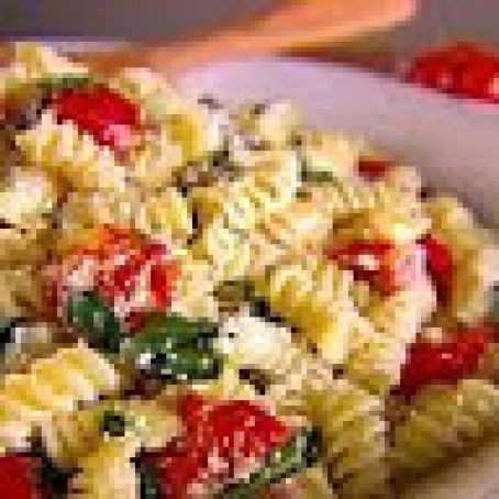 Fusilli with Spinach and Asiago Cheese