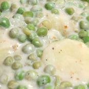 Creamed Potatoes and Peas