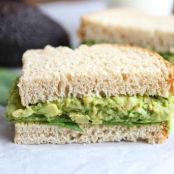 Hummus (+chickpea?) Avocado Sandwich