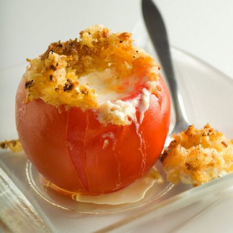 Baked Tomatoes with Goat Cheese Fondue