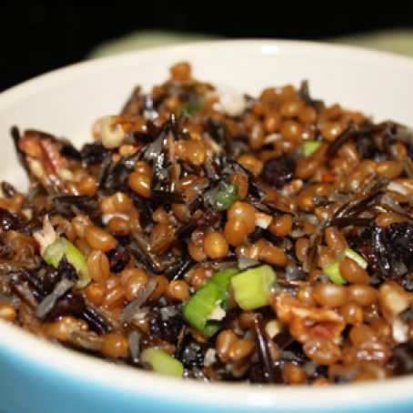 WILD****Rice Cooker Wheat Berry and Wild Rice Pilaf