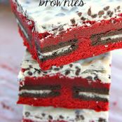 Cookies & Cream Red Velvet Brownies