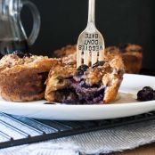 Vegan Blueberry French Toast Breakfast Muffins