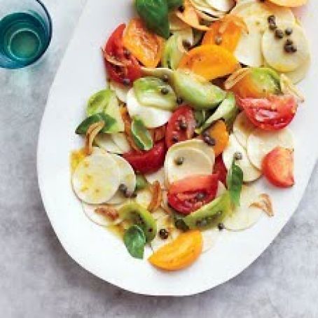 CROXETTI with MARINATED HEIRLOOM TOMATOES