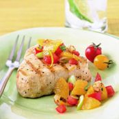 Tuna with Fresh Orange Salsa