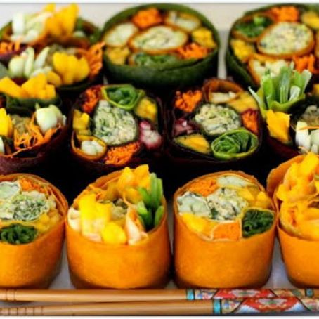 Stunning Raw Japanese Colour Wheel Wraps