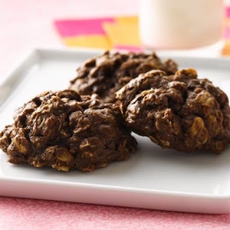 Double-Chocolate Oatmeal Cookies