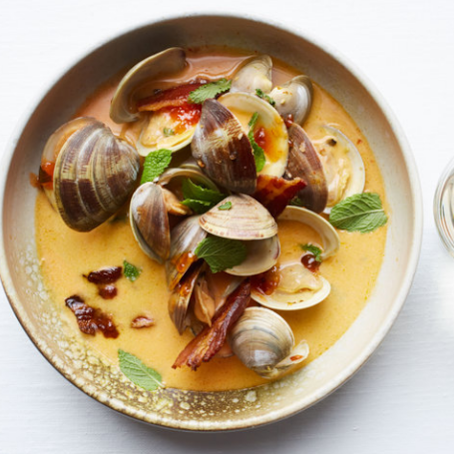 Pepper Jelly-Braised Clams