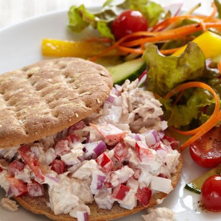 Tuna Sandwich with Side Salad