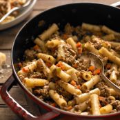 Rigatoni With White Bolognese