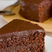 Southern-style Chocolate Cake with Chocolate Ganache Frosting