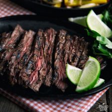Carne Asada with Portobello And Bell Peppers