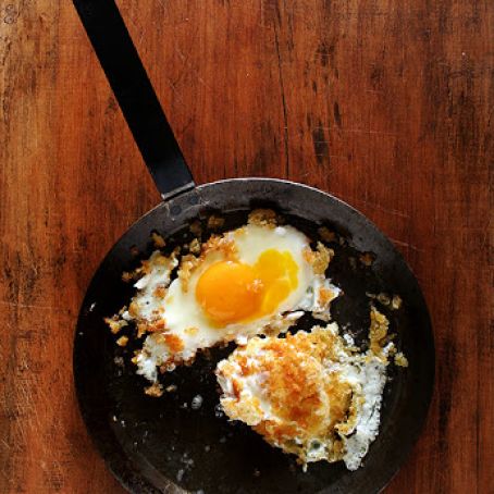 Zuni Cafe Fried Eggs in Bread Crumbs