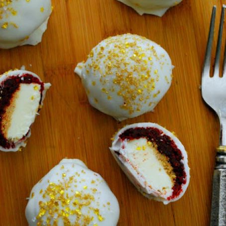 RED VELVET CHEESECAKE BROWNIE BOMBS