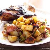 Garlic and Soy Roasted Potatoes with Scallions