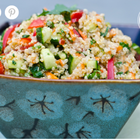 Thai Quinoa Salad with Fresh Herbs and Lime Vinaigrette