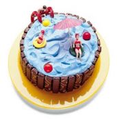 Pool Party Ice Cream Cake