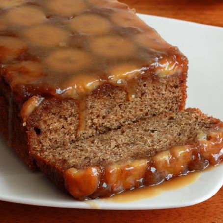 Caramel banana Upside Down Bread